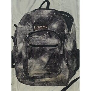 Jansport black and white Galaxy stars constellation full size backpack bookbag!